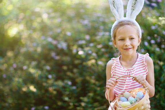 Mädchen als Osterhase | Ferienresort Bad Bentheim