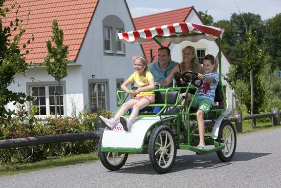 Familie auf einem Fahrrad | Ferienresort Bad Bentheim